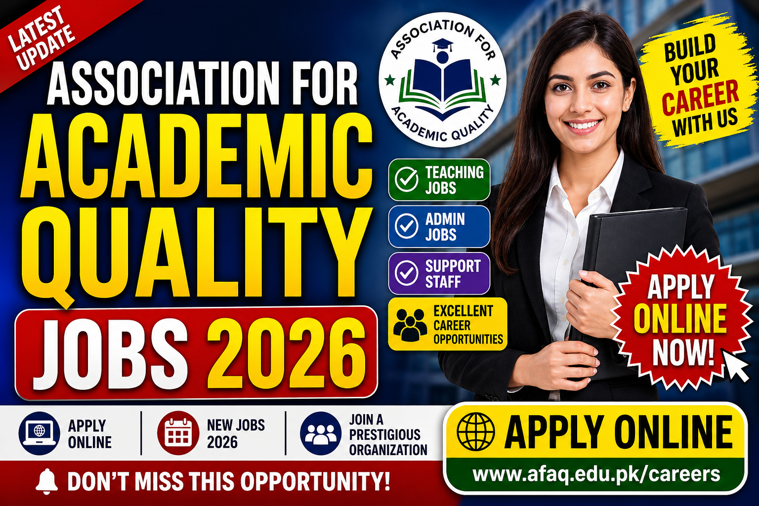 Association For Academic Quality Jobs 2026 Apply Online