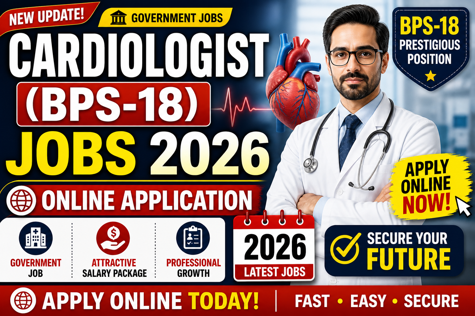 Cardiologist (BPS-18) Jobs 2026 Online Application