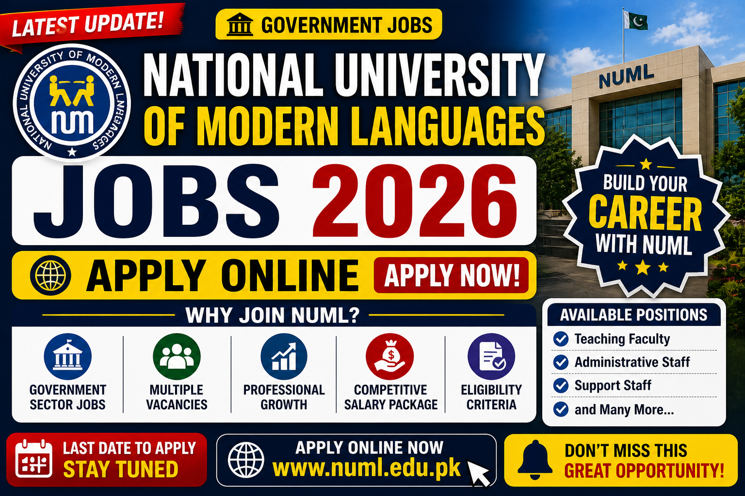 National University of Modern Languages Jobs 2026 Apply Online
